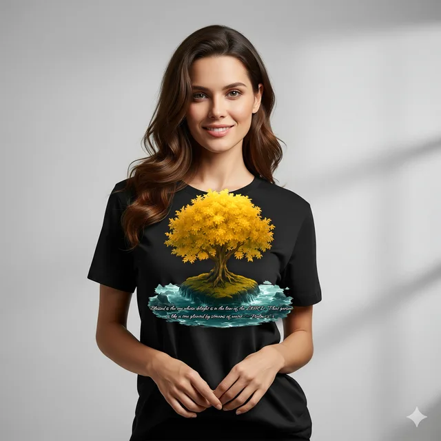 Like a Tree Planted — Psalm 1:3 Christian t-shirt design